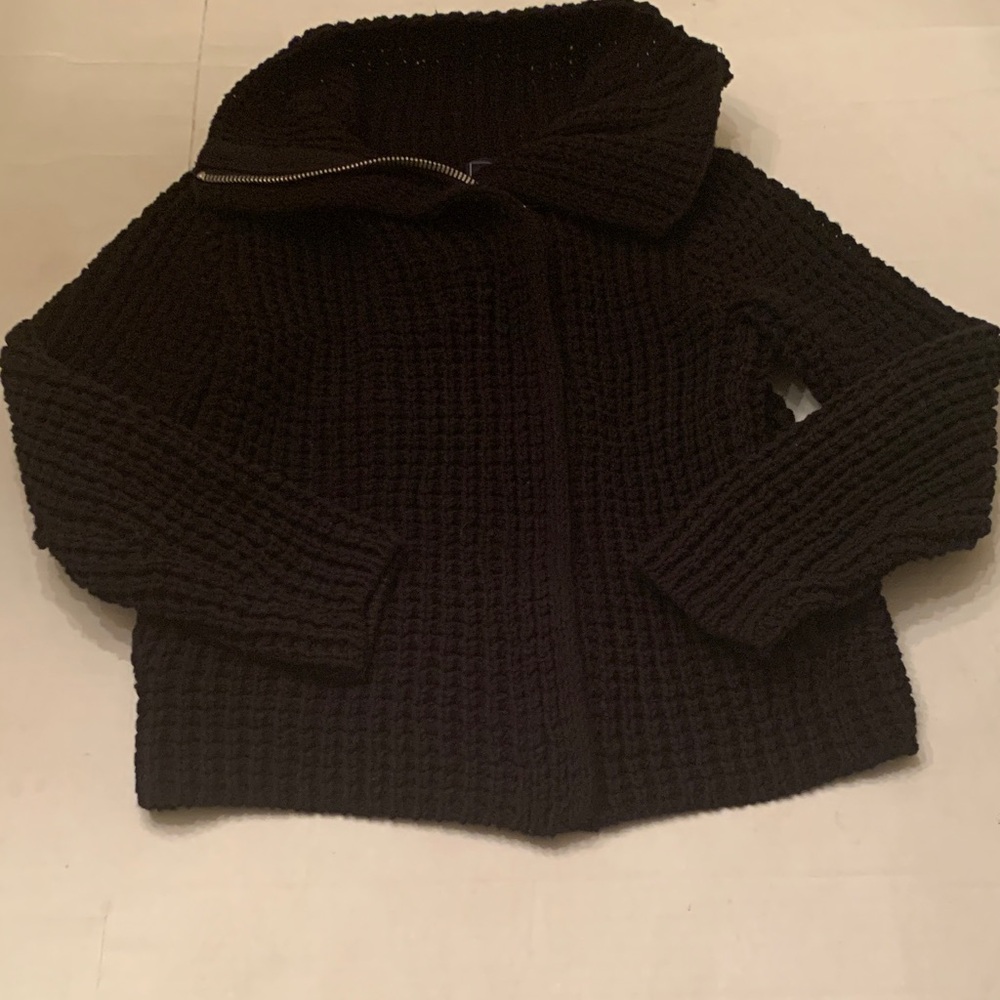 GAP Moto Crochet Sweater Jacket Ladies size  Small